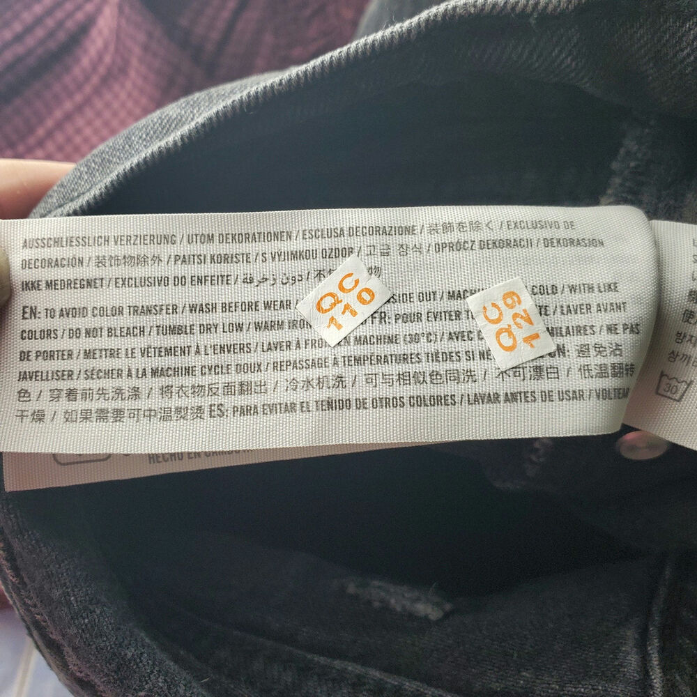 Abercrombie & Fitch Womens Black The Straight Mid Rise Jeans Size 31 12 - Picture 6 of 6